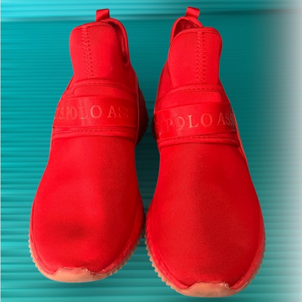 U.S. Polo Assn. Kids Bright Red Sneakers